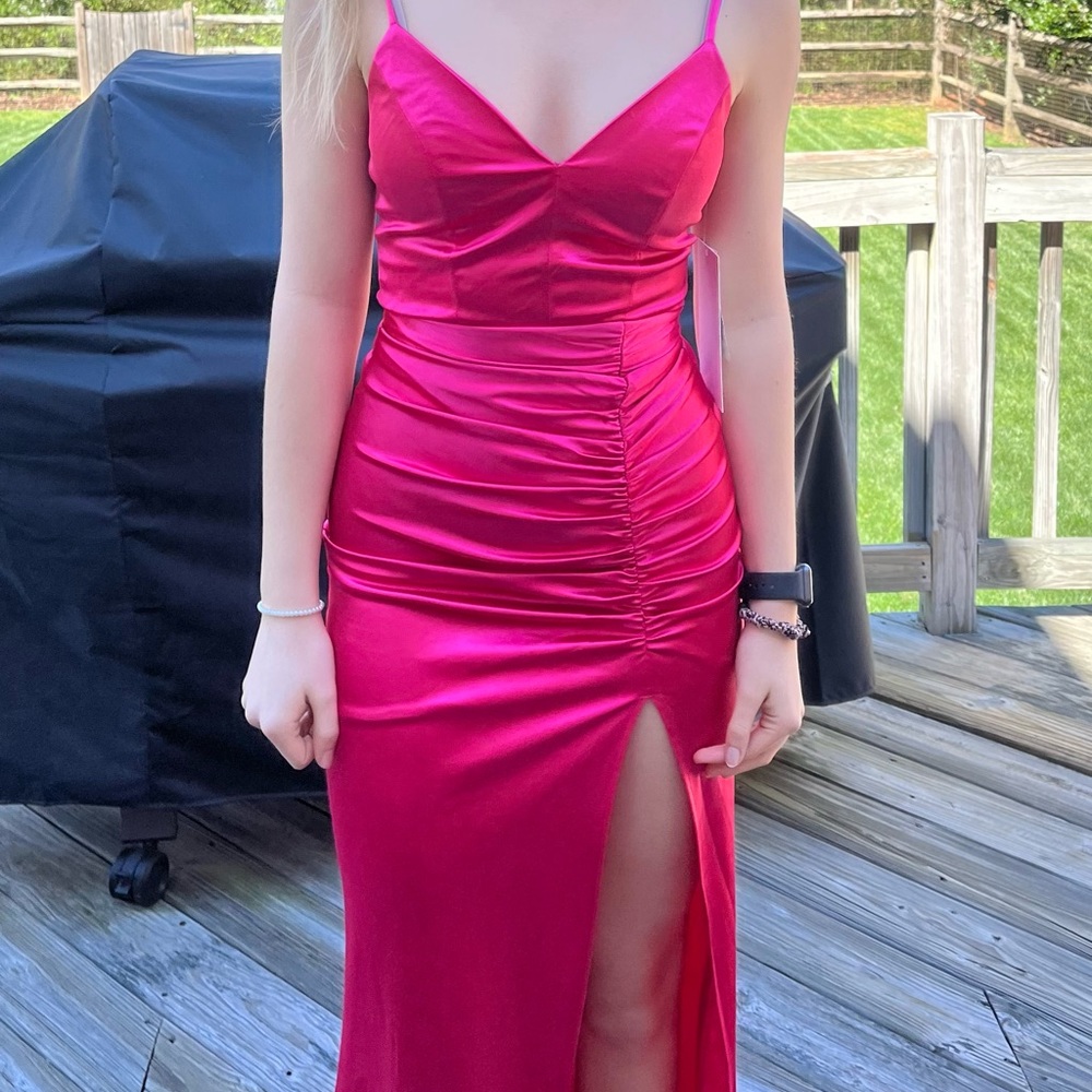 Hot Pink Prom Dress XS